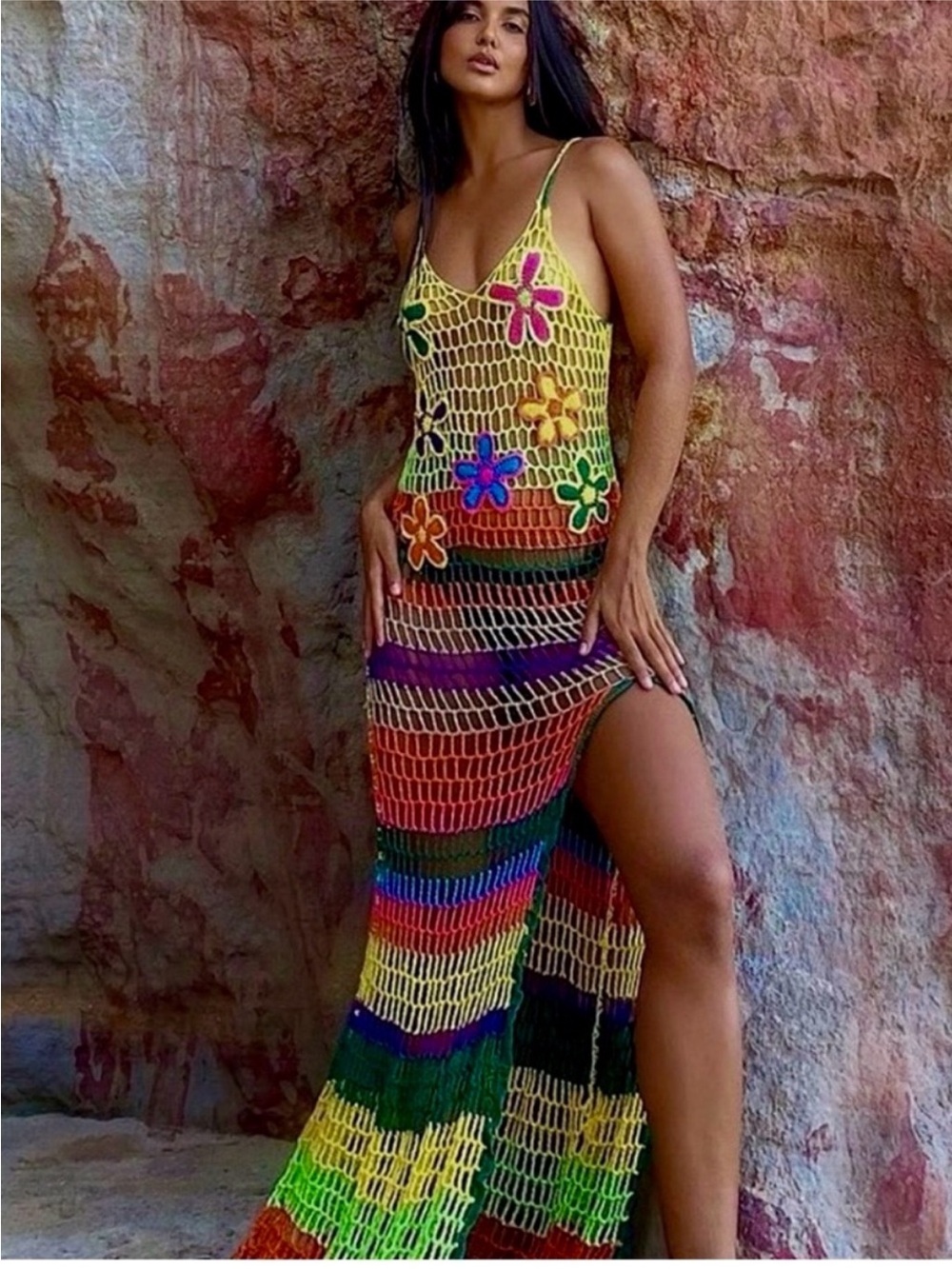 Fashion Nova crochet cover up, dress , XL, new